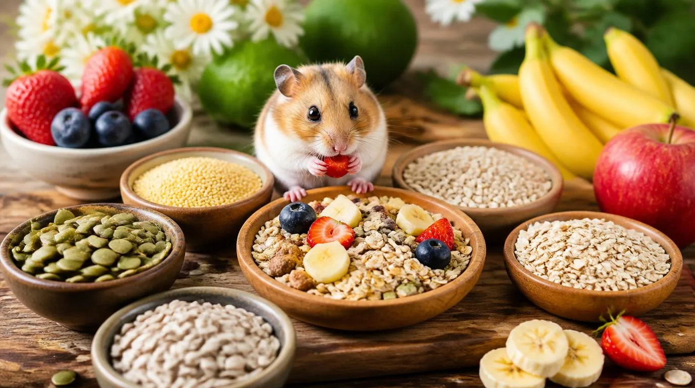 Hamster fruit treat mix